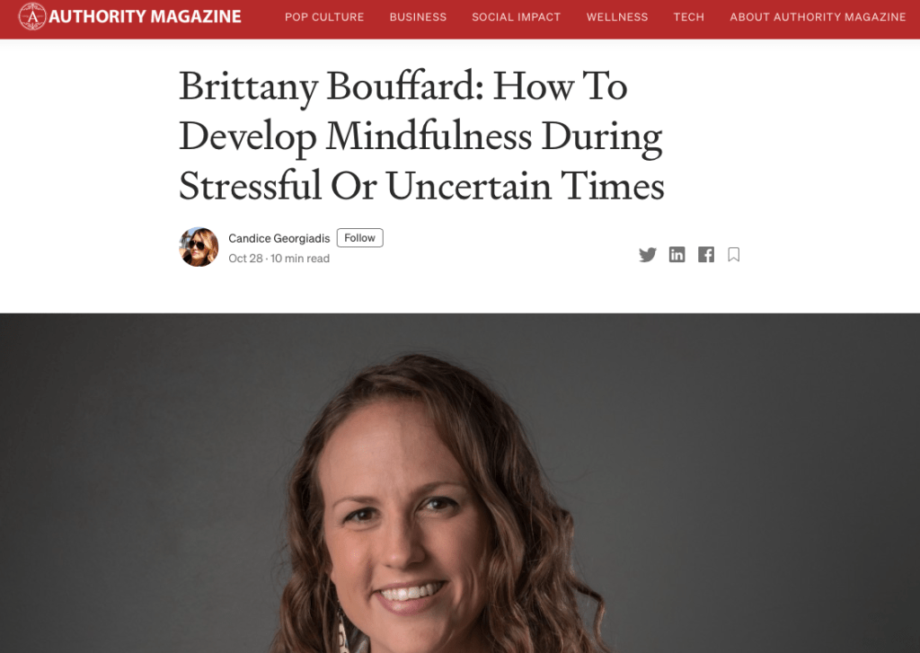 Mindfulness Denver Therapist Brittany Bouffard, LCSW